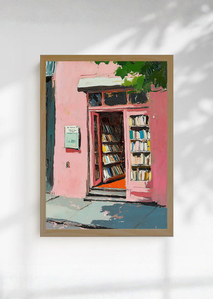 Cuadro Decorativo Trendy, Libreria Puerta Rosa Pintura