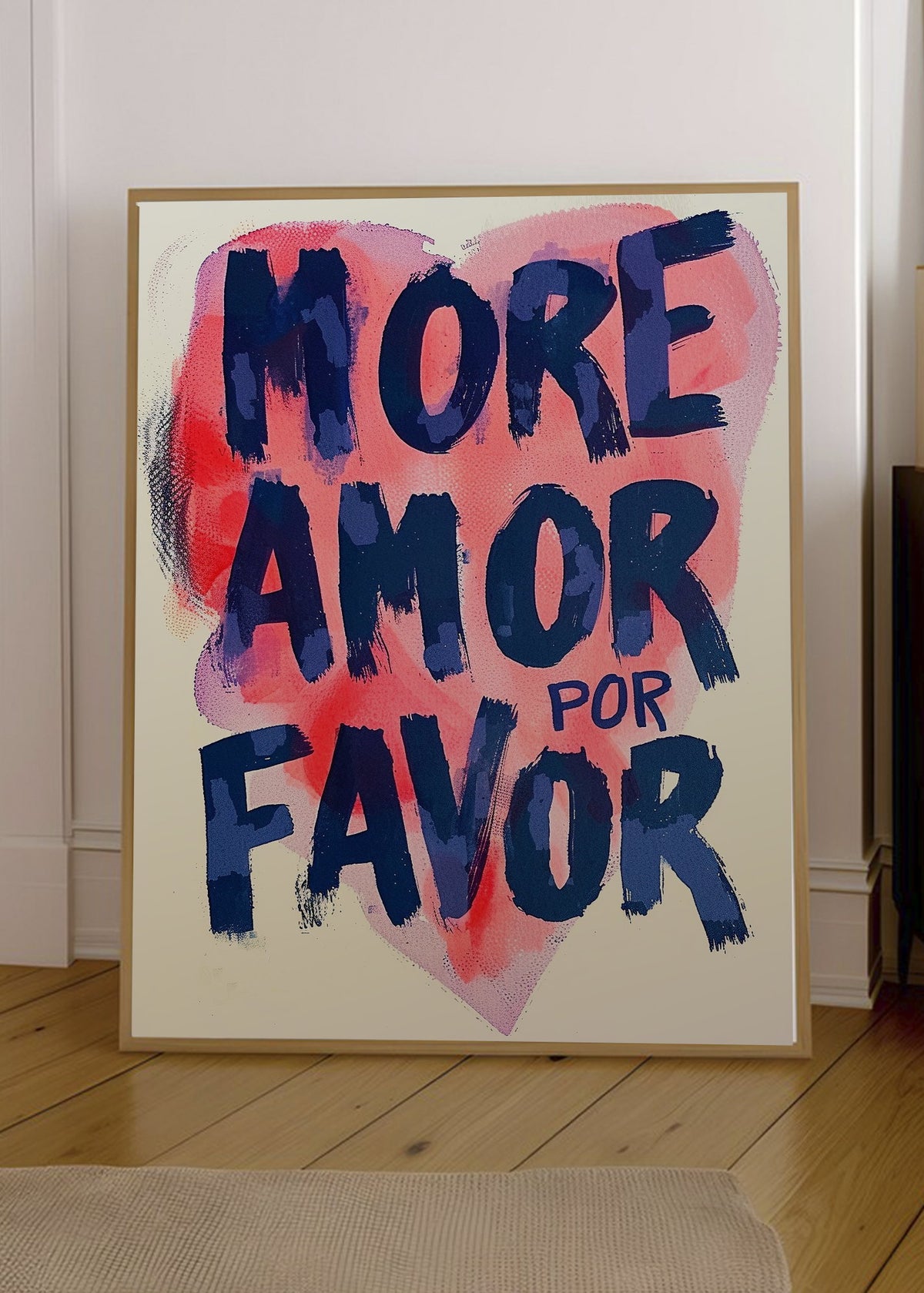Cuadro Decorativo Trendy, More Amor por Favor Corazón