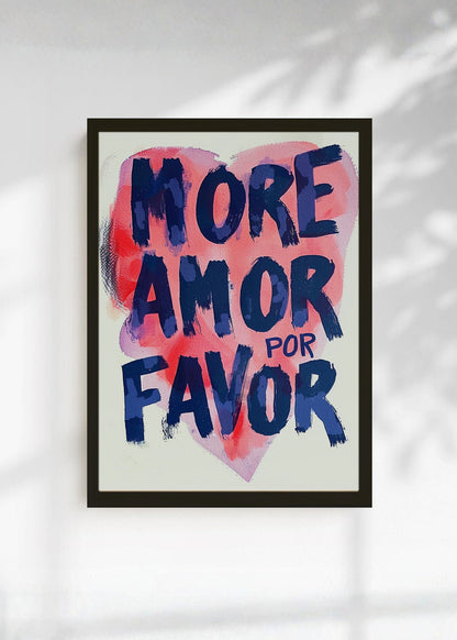 Cuadro Decorativo Trendy, More Amor por Favor Corazón