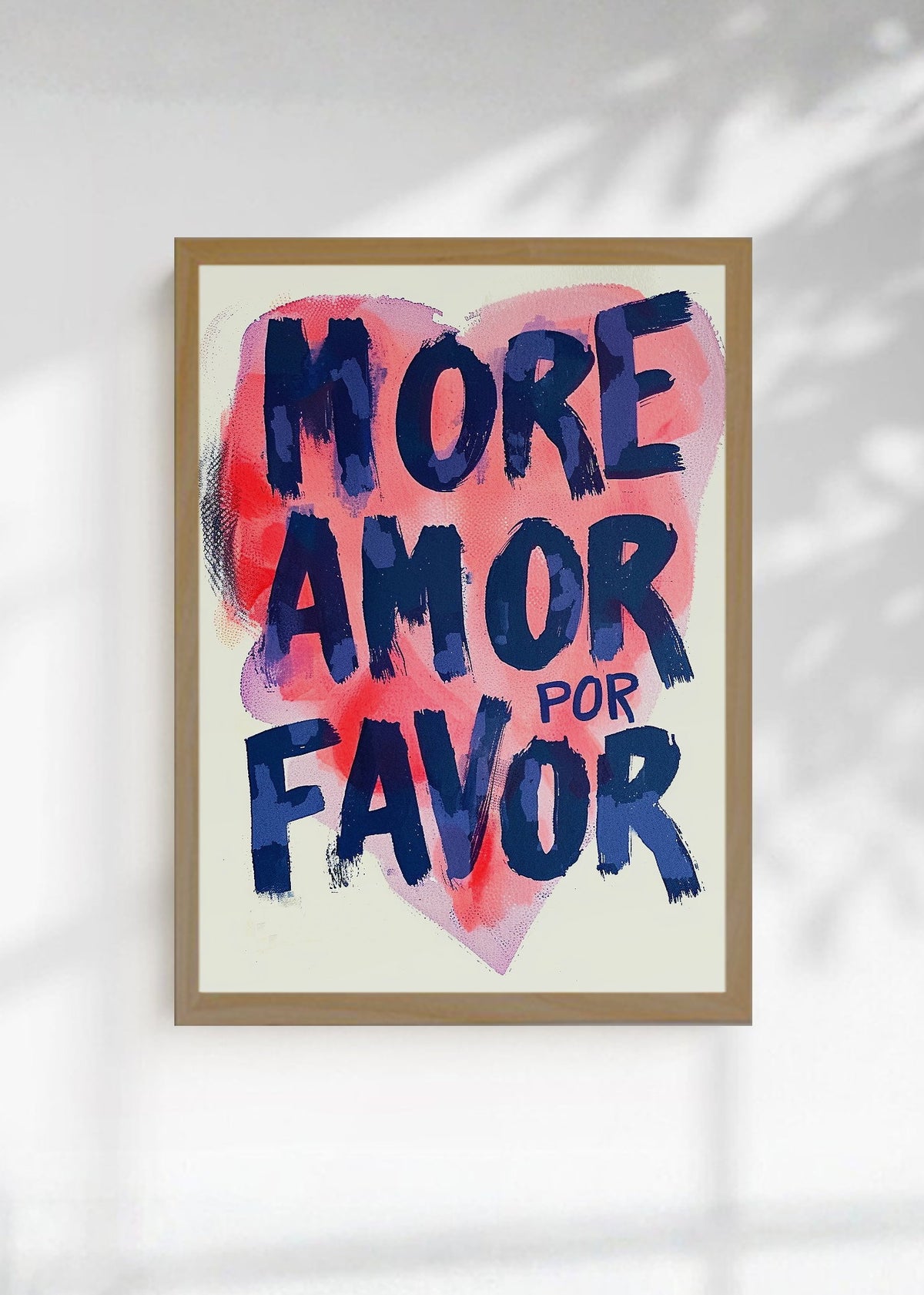 Cuadro Decorativo Trendy, More Amor por Favor Corazón