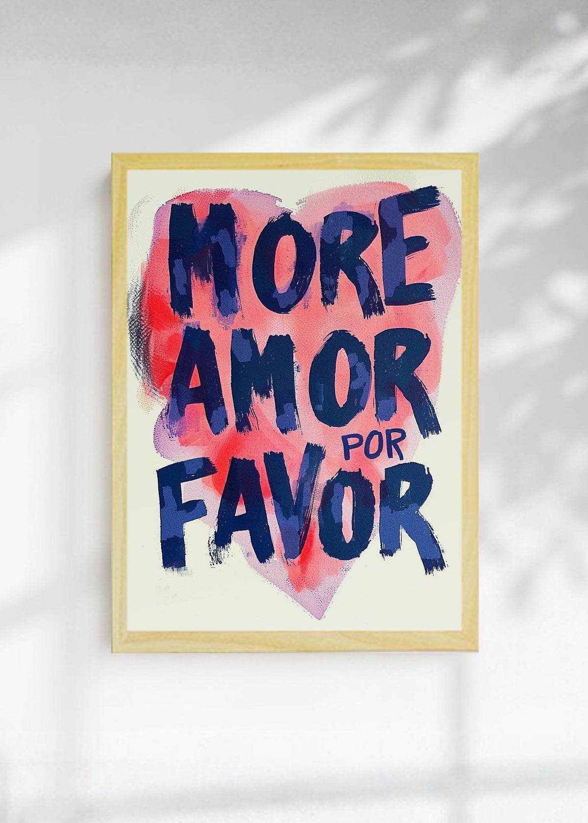 Cuadro Decorativo Trendy, More Amor por Favor Corazón
