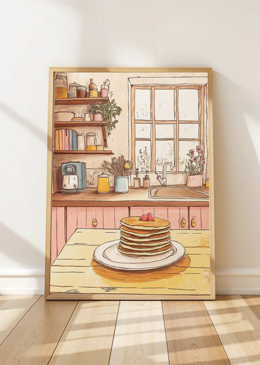 Cuadro Decorativo Trendy, Panqueques Cocina Vintage