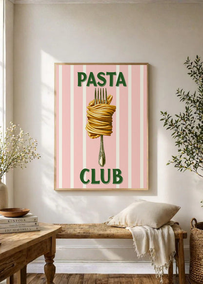 Cuadro Decorativo Trendy, Pasta Club Rayas Rosa