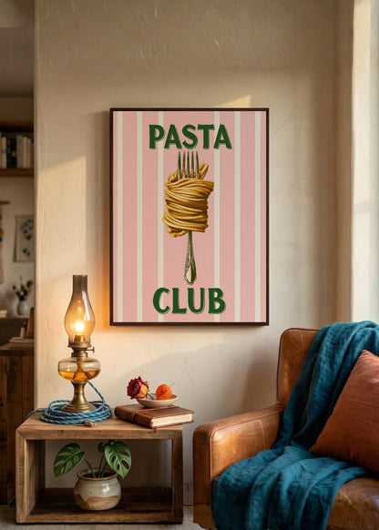 Cuadro Decorativo Trendy, Pasta Club Rayas Rosa