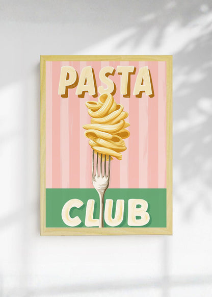 Cuadro Decorativo Trendy, Pasta Club Tenedor Verde