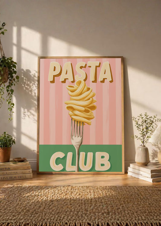 Cuadro Decorativo Trendy, Pasta Club Tenedor Verde