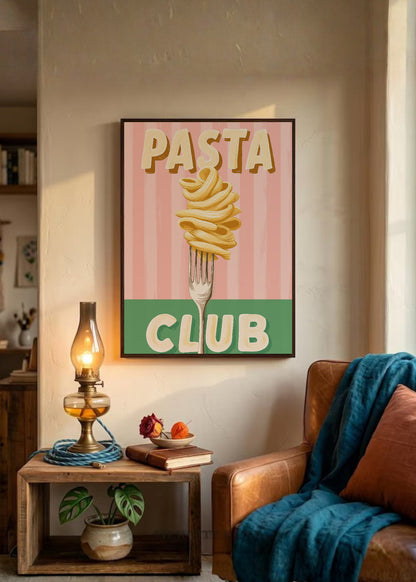 Cuadro Decorativo Trendy, Pasta Club Tenedor Verde