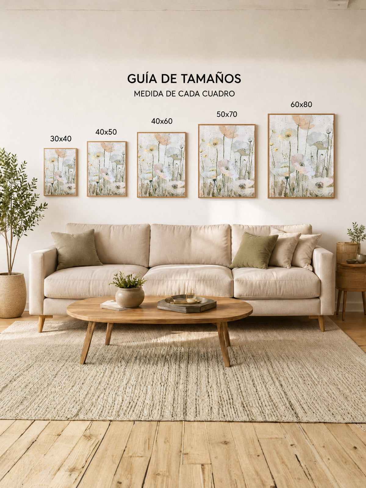 Cuadro Decorativo Trendy, Peonías Jarrón Rayas Amarillo