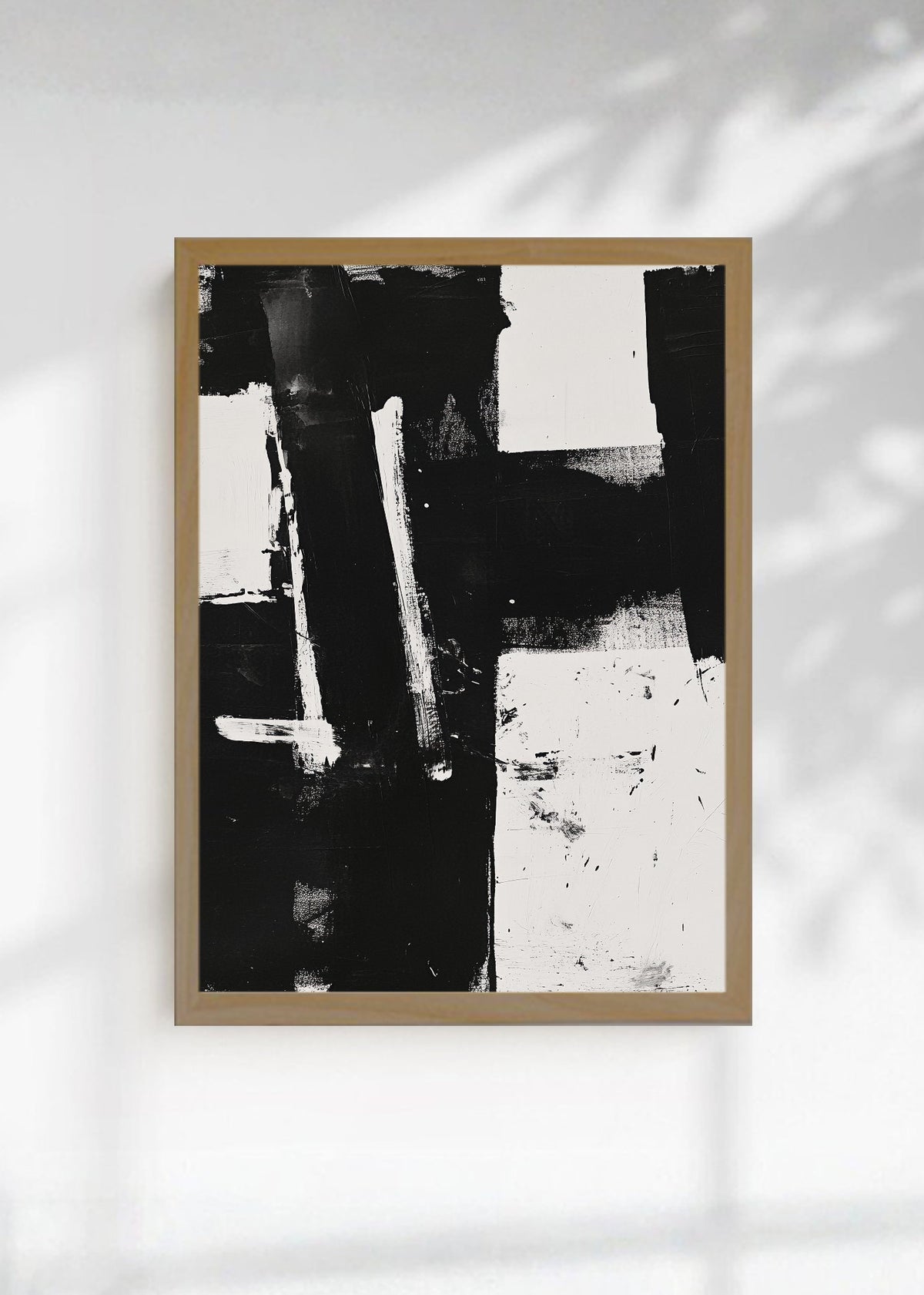 Cuadro Decorativo Trendy, Pinceladas Negras Abstracto I