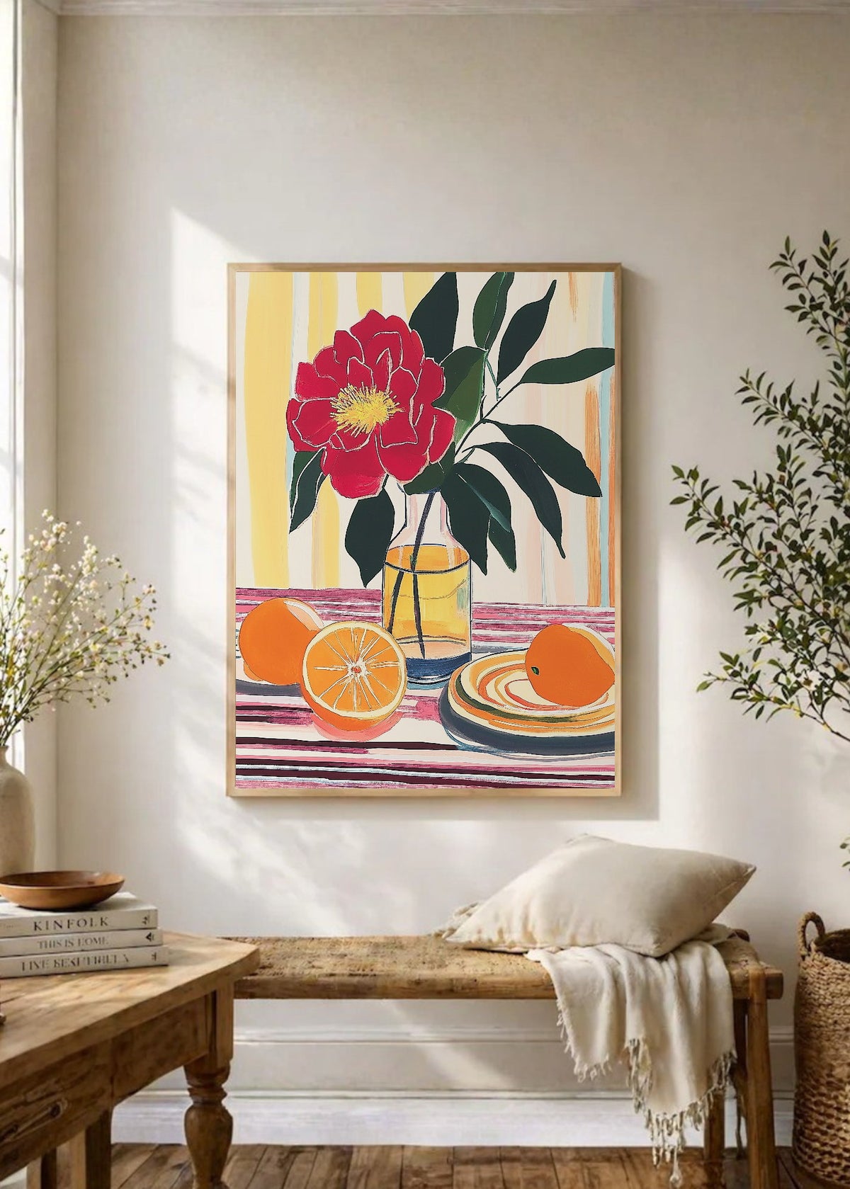 Cuadro Decorativo Trendy, Planta Maceta Beige Minimal