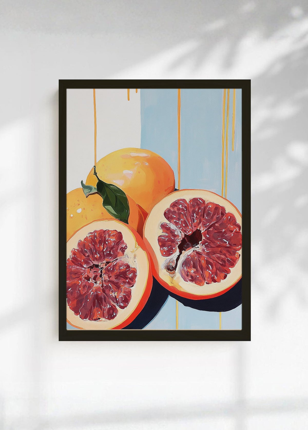 Cuadro Decorativo Trendy, Pomelos Naranja Celeste