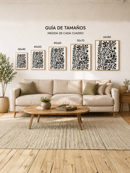 Cuadro Decorativo Trendy, Ramo Flores Mantel Rayas Rosa