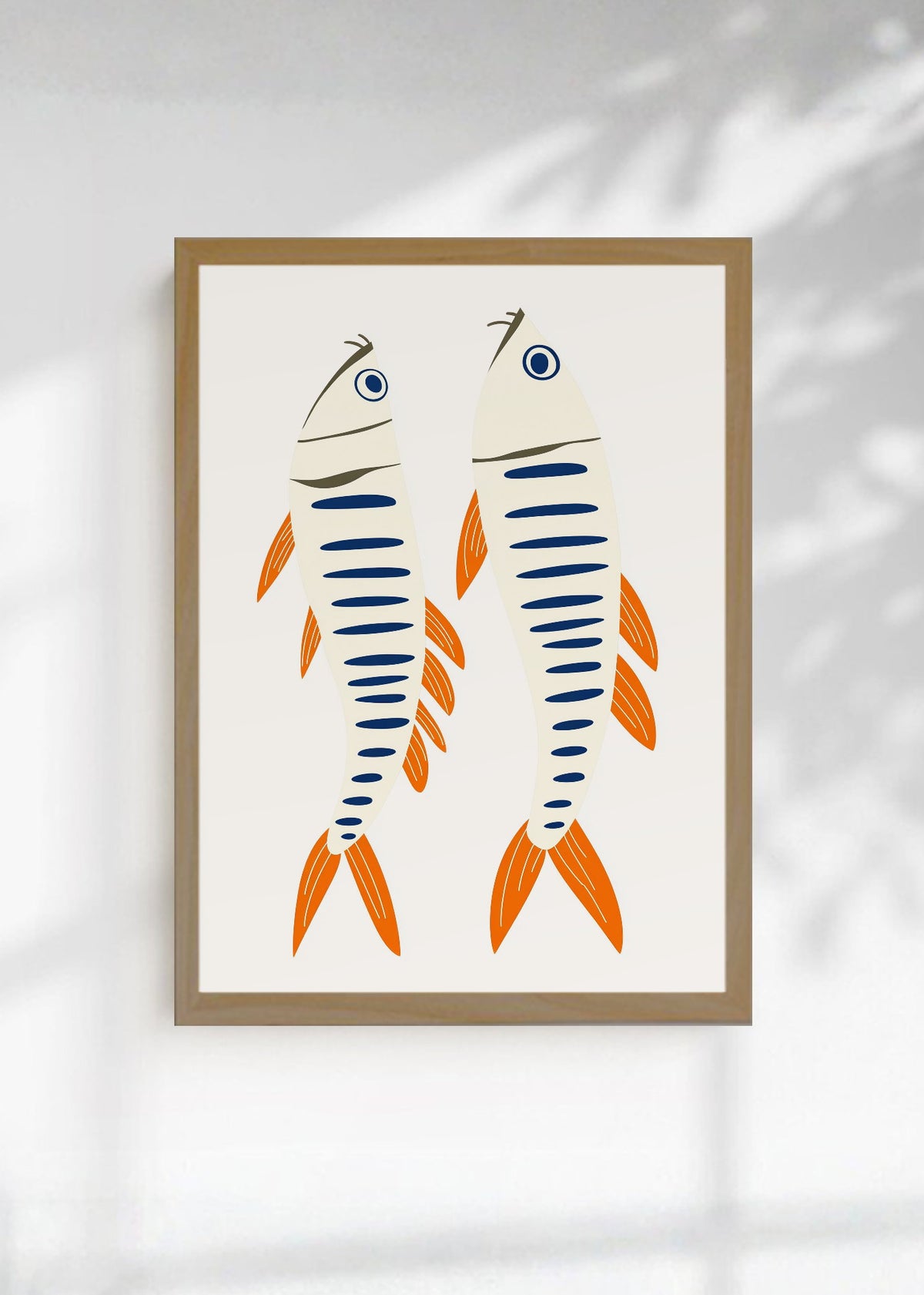 Cuadro Decorativo Trendy, Sardinas Dos Naranja Azul