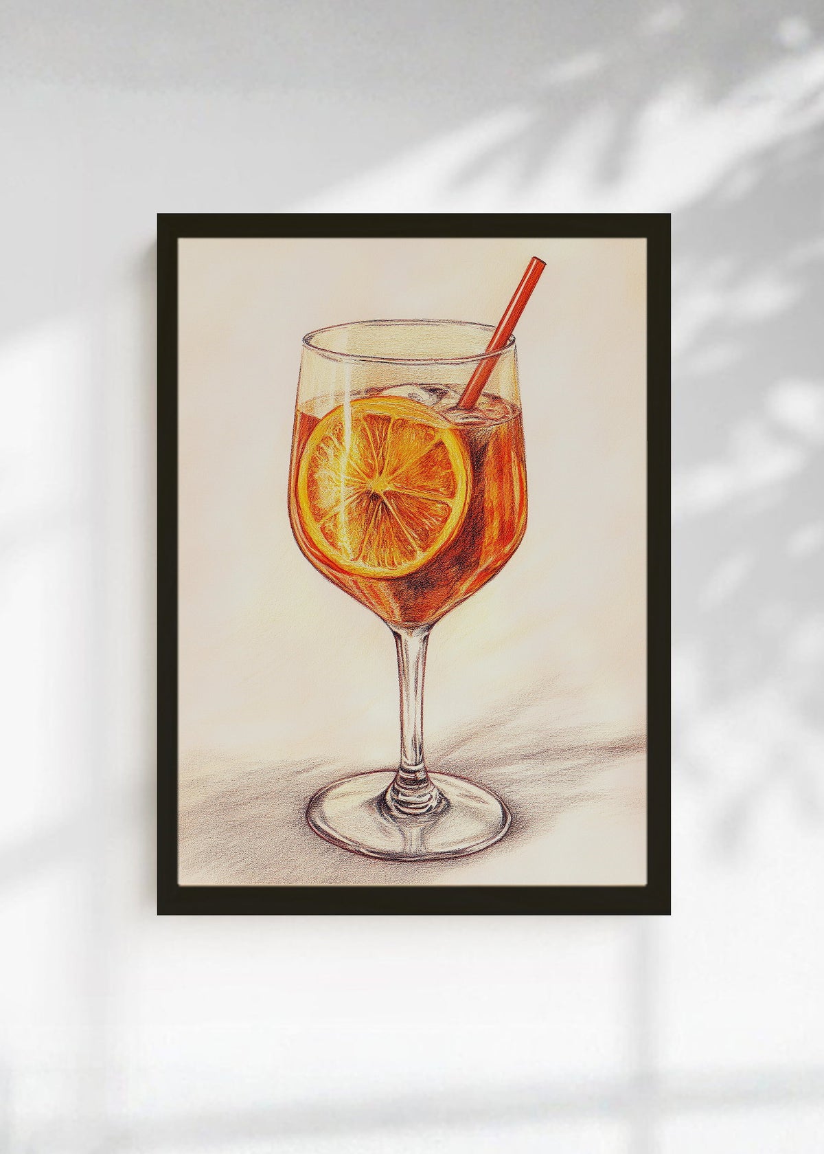 Cuadro Decorativo Trendy, Spritz Naranja Crema