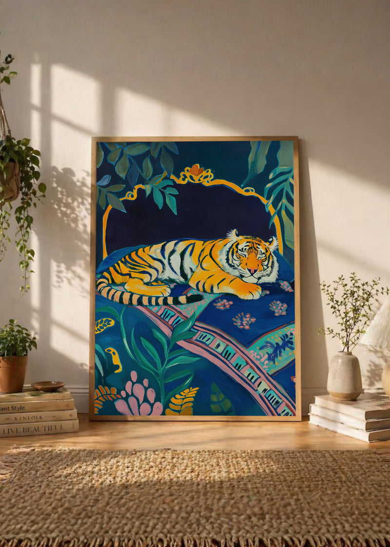 Tigre Sillon Azul Noche