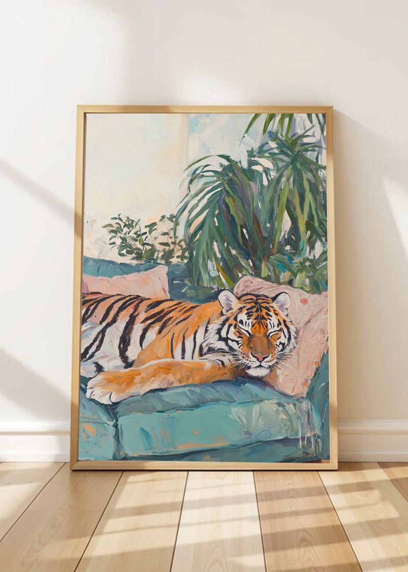 Tigre Sillon Rosa Plantas