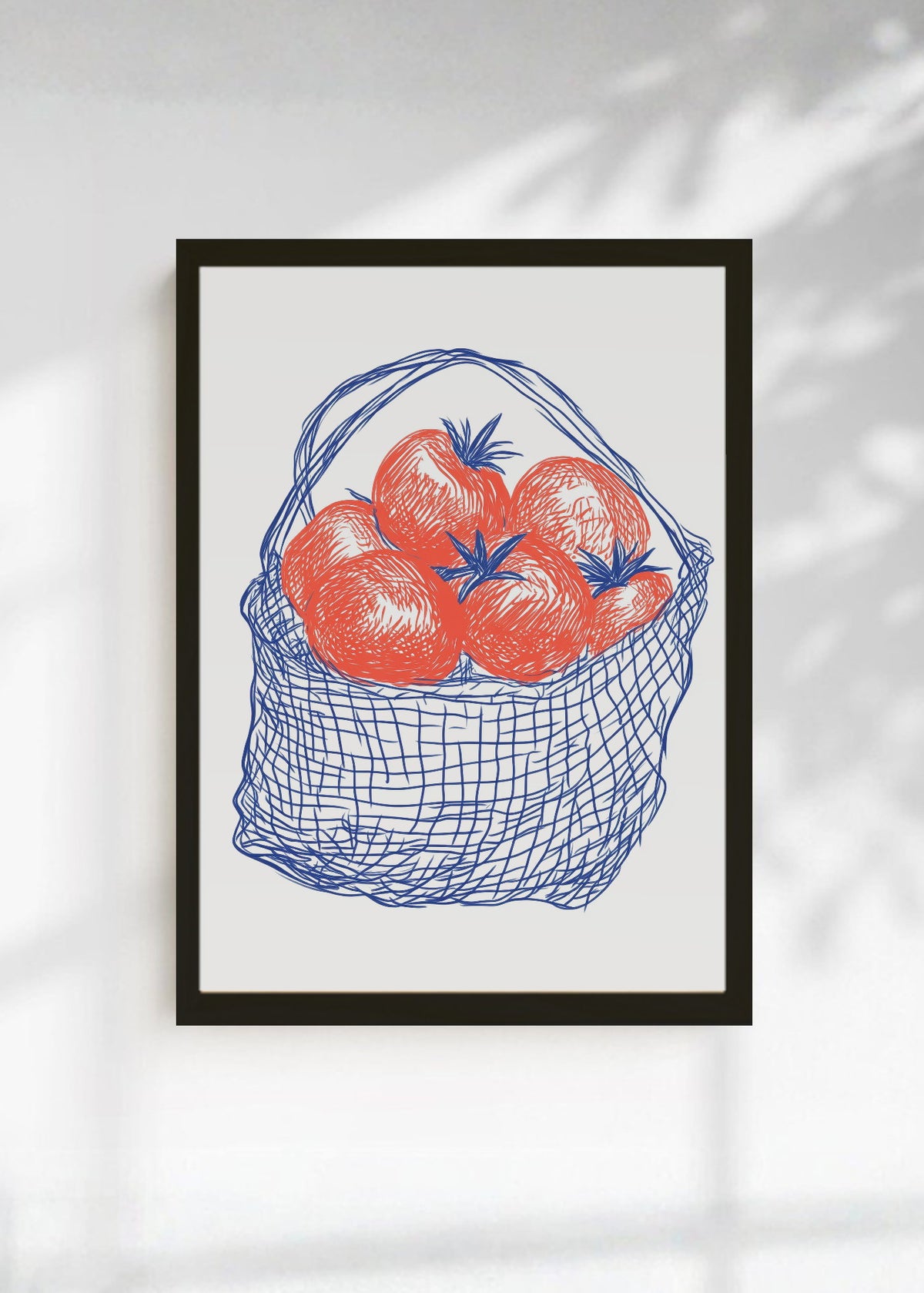 Cuadro Decorativo Trendy, Tomates Bolsa Red Azul