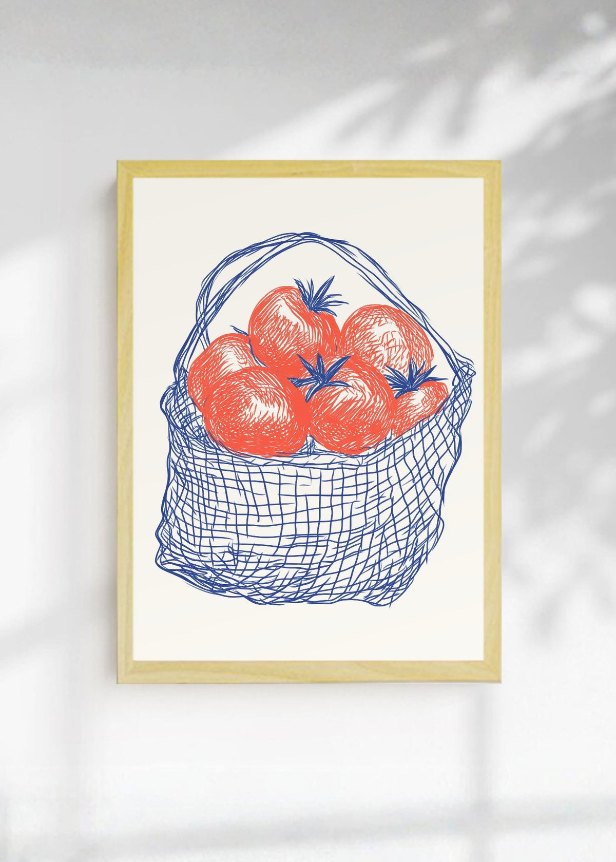 Cuadro Decorativo Trendy, Tomates Bolsa Red Azul
