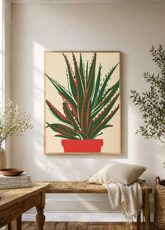 Cuadro Decorativo Trendy, Tulipanes Amarillos Jarrón Lila