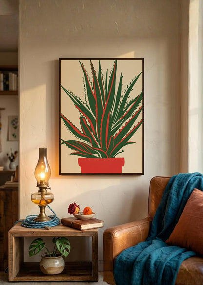 Cuadro Decorativo Trendy, Tulipanes Amarillos Jarrón Lila