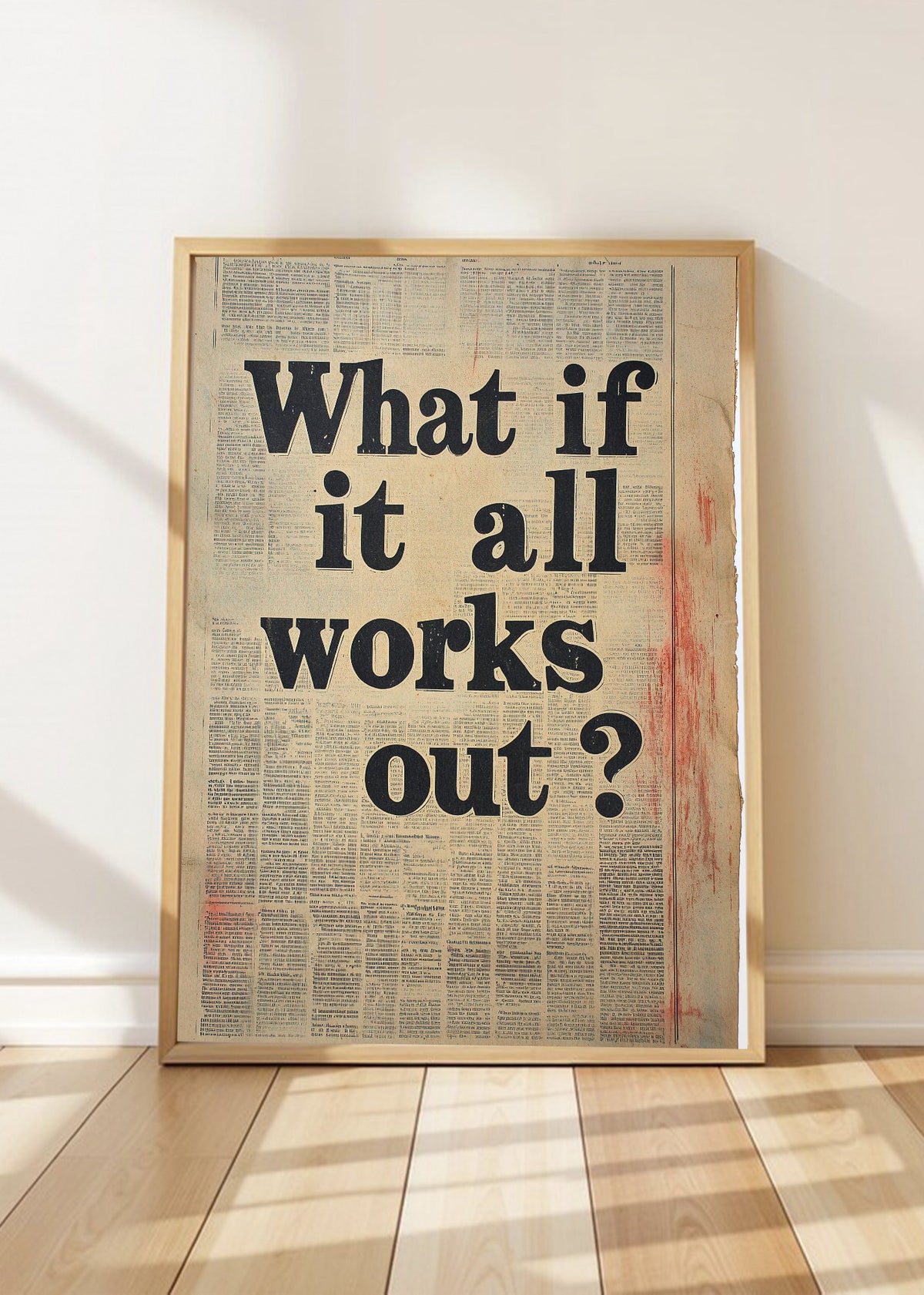 Cuadro Decorativo Trendy, What if it all works out Papel