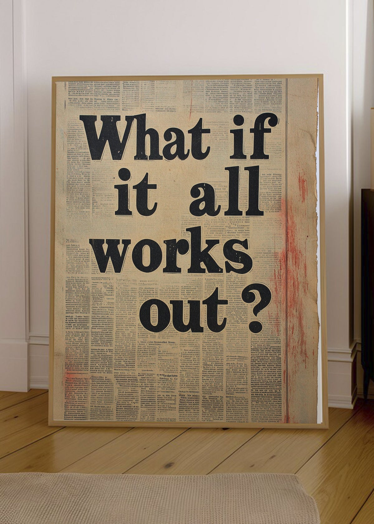 Cuadro Decorativo Trendy, What if it all works out Papel