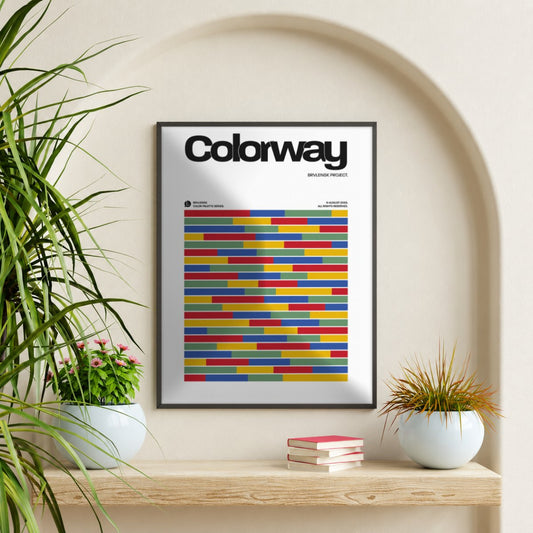 Cuadro Decorativo Typography, Colorway