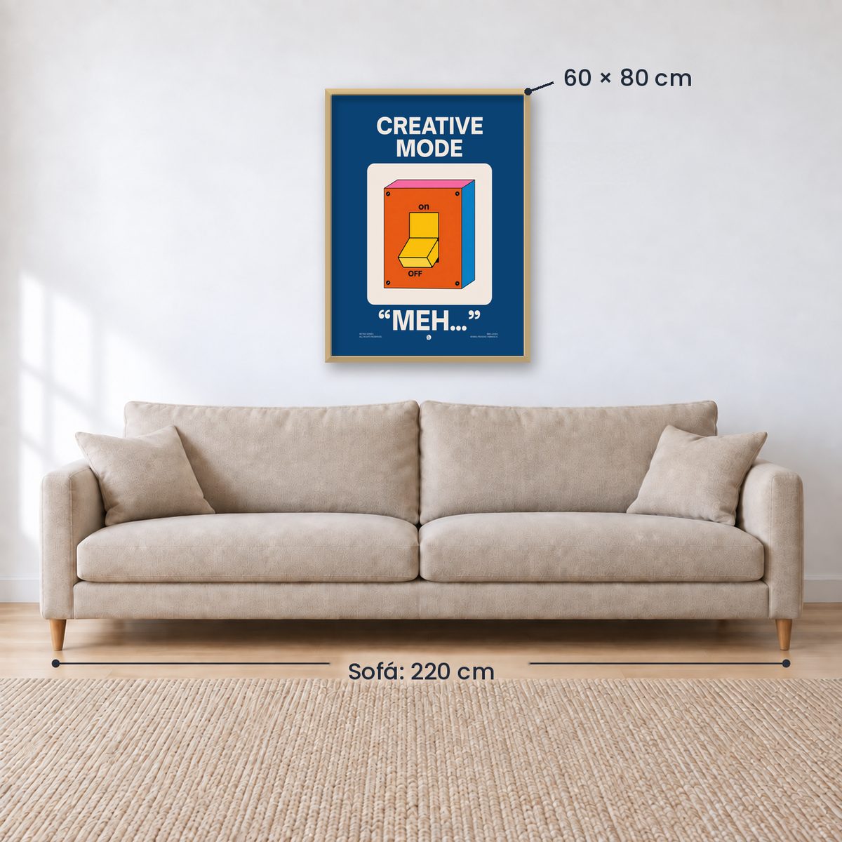 Cuadro Decorativo Typography, Creative Mode MEH