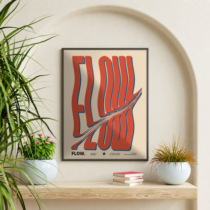 Cuadro Decorativo Typography, Flow