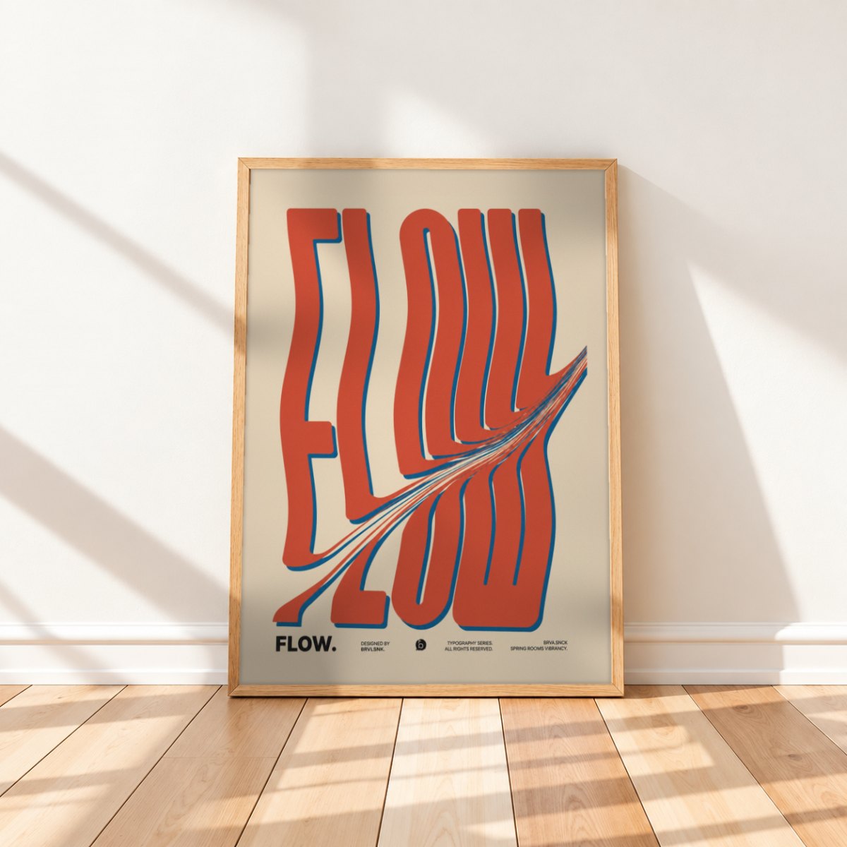 Cuadro Decorativo Typography, Flow