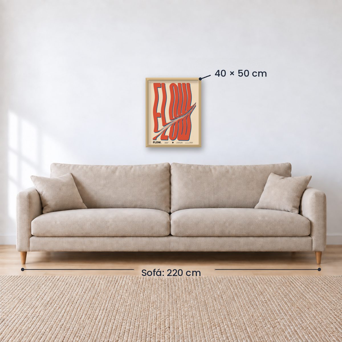 Cuadro Decorativo Typography, Flow