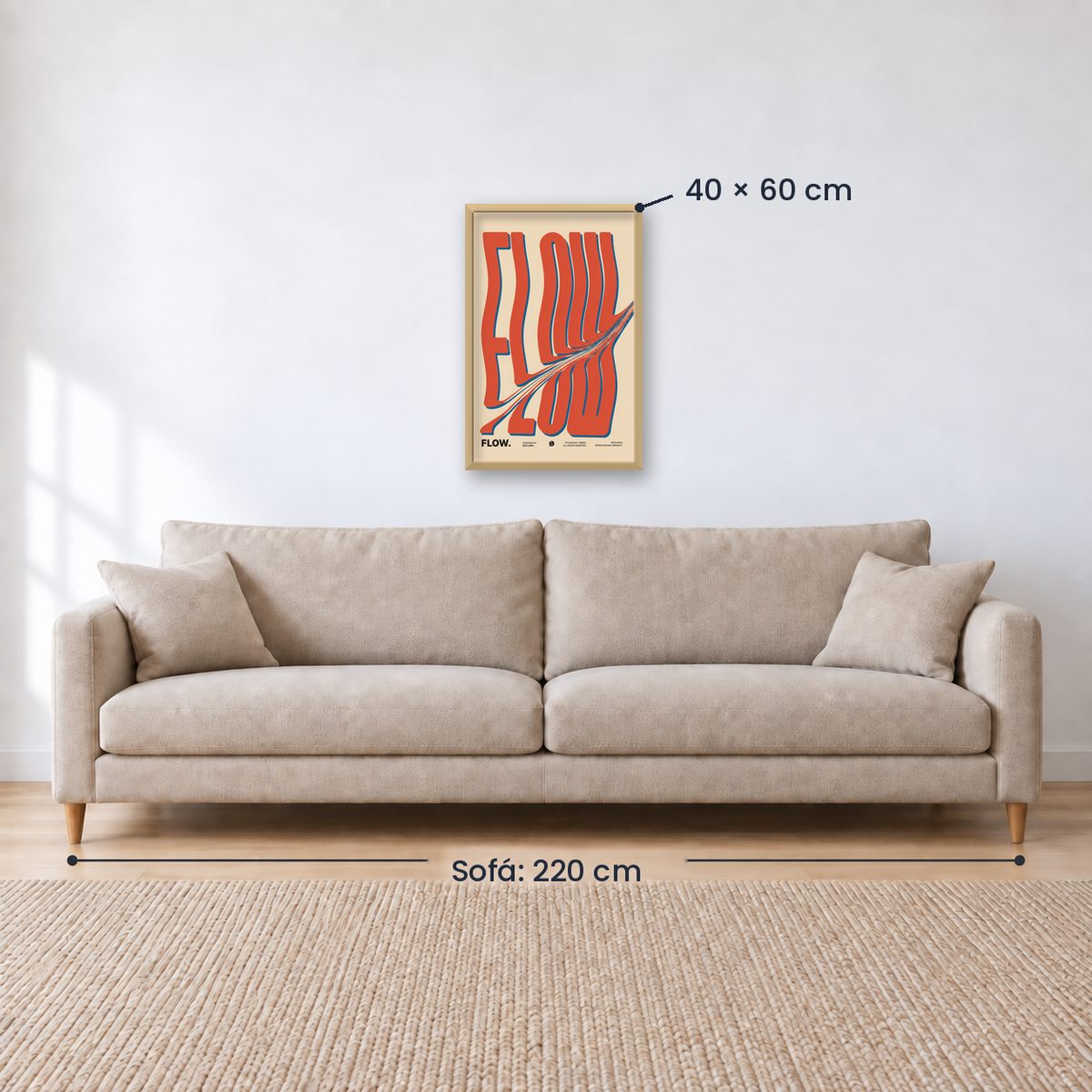 Cuadro Decorativo Typography, Flow