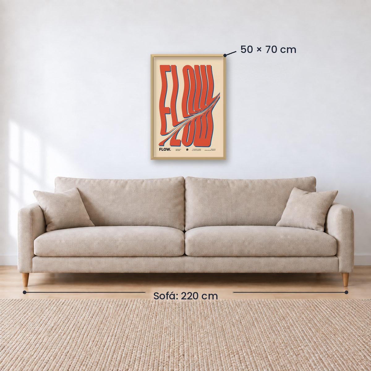 Cuadro Decorativo Typography, Flow
