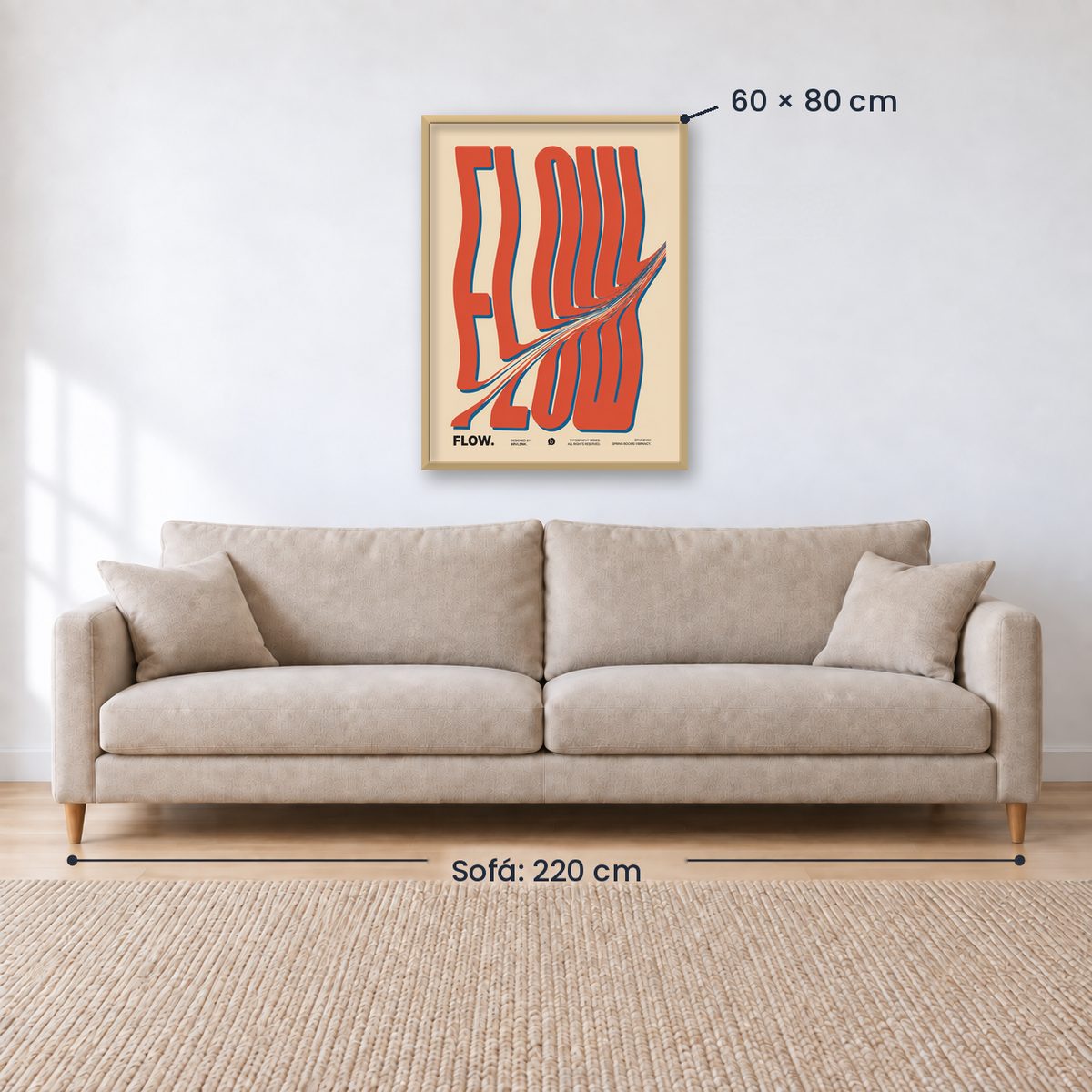Cuadro Decorativo Typography, Flow