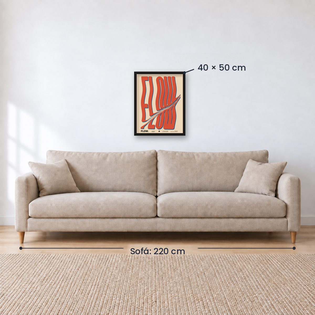 Cuadro Decorativo Typography, Flow