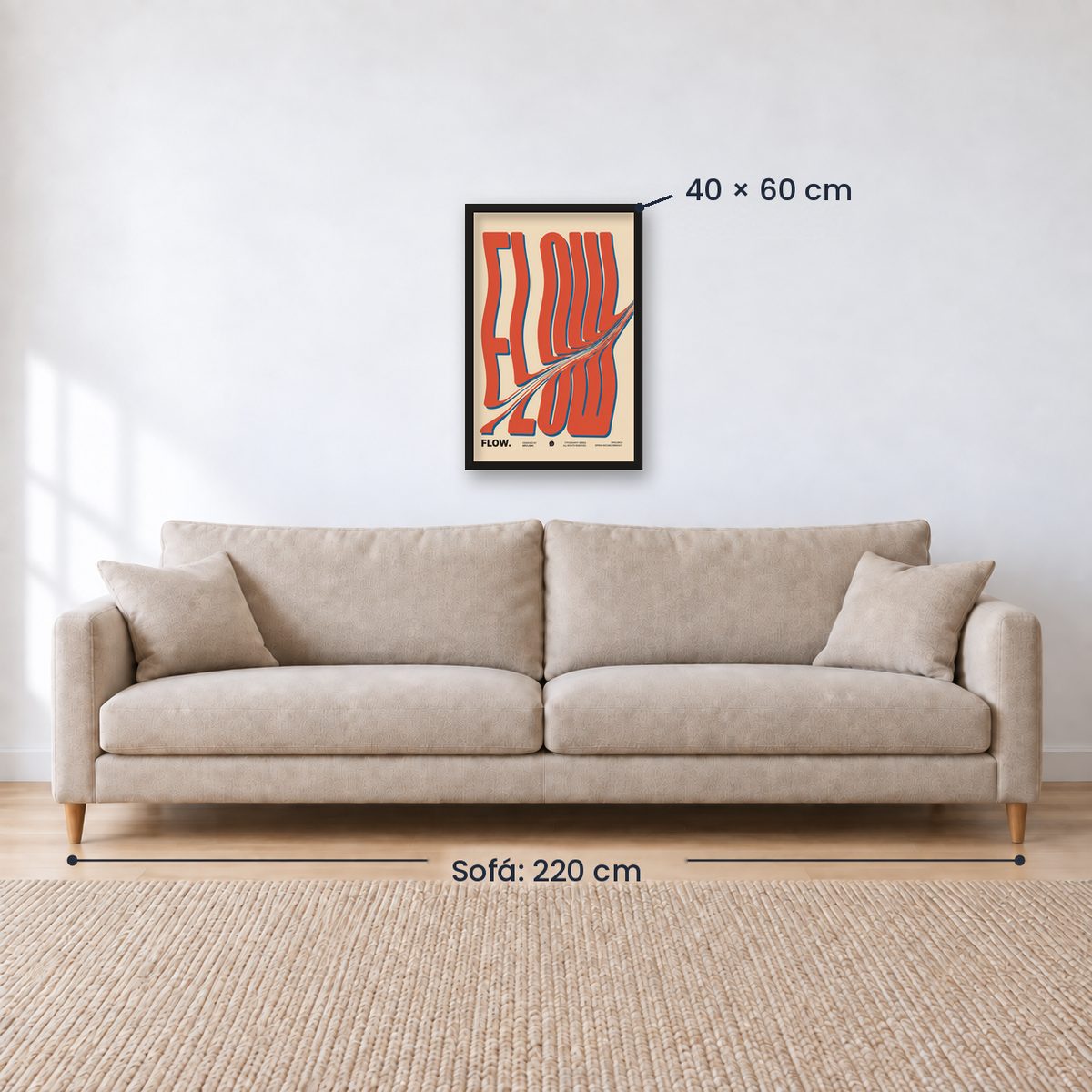 Cuadro Decorativo Typography, Flow