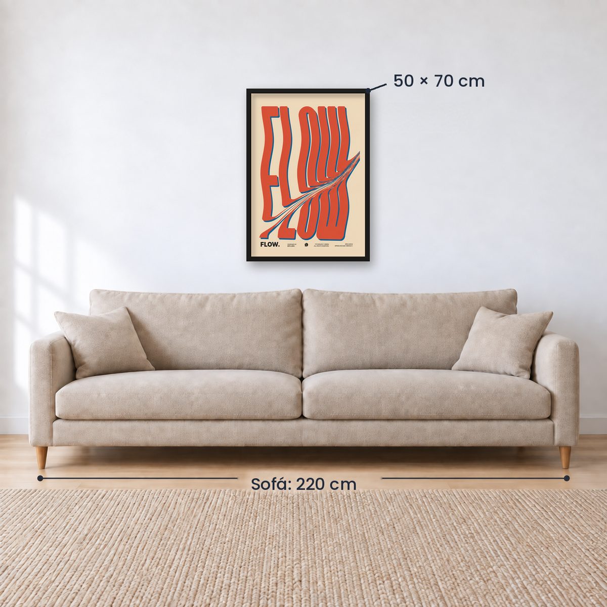 Cuadro Decorativo Typography, Flow