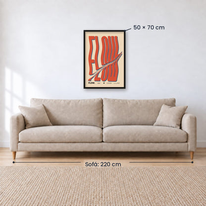 Cuadro Decorativo Typography, Flow