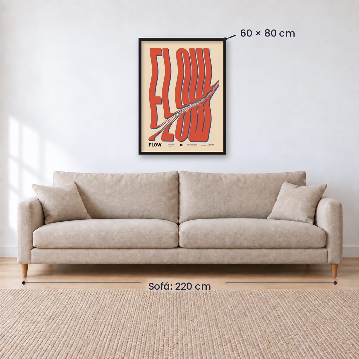 Cuadro Decorativo Typography, Flow
