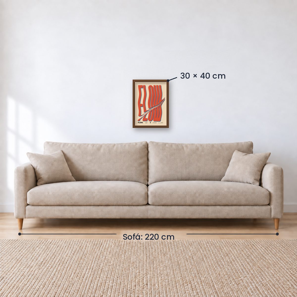 Cuadro Decorativo Typography, Flow