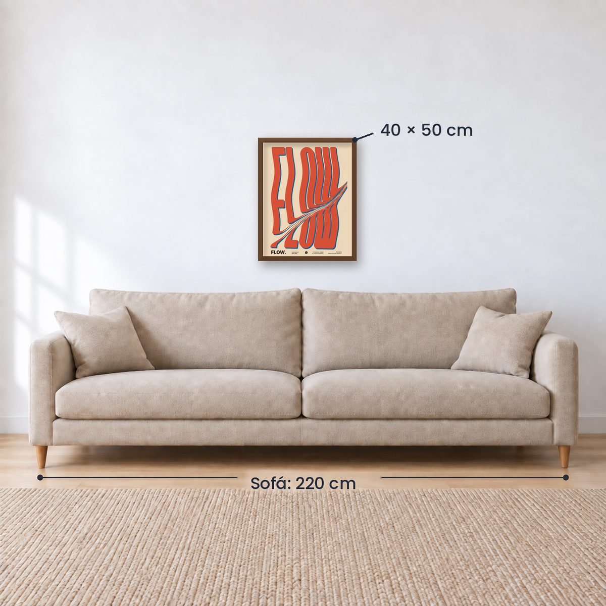 Cuadro Decorativo Typography, Flow