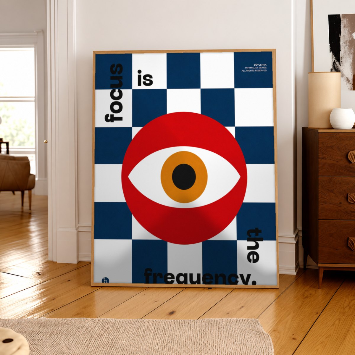 Cuadro Decorativo Typography, Frequency