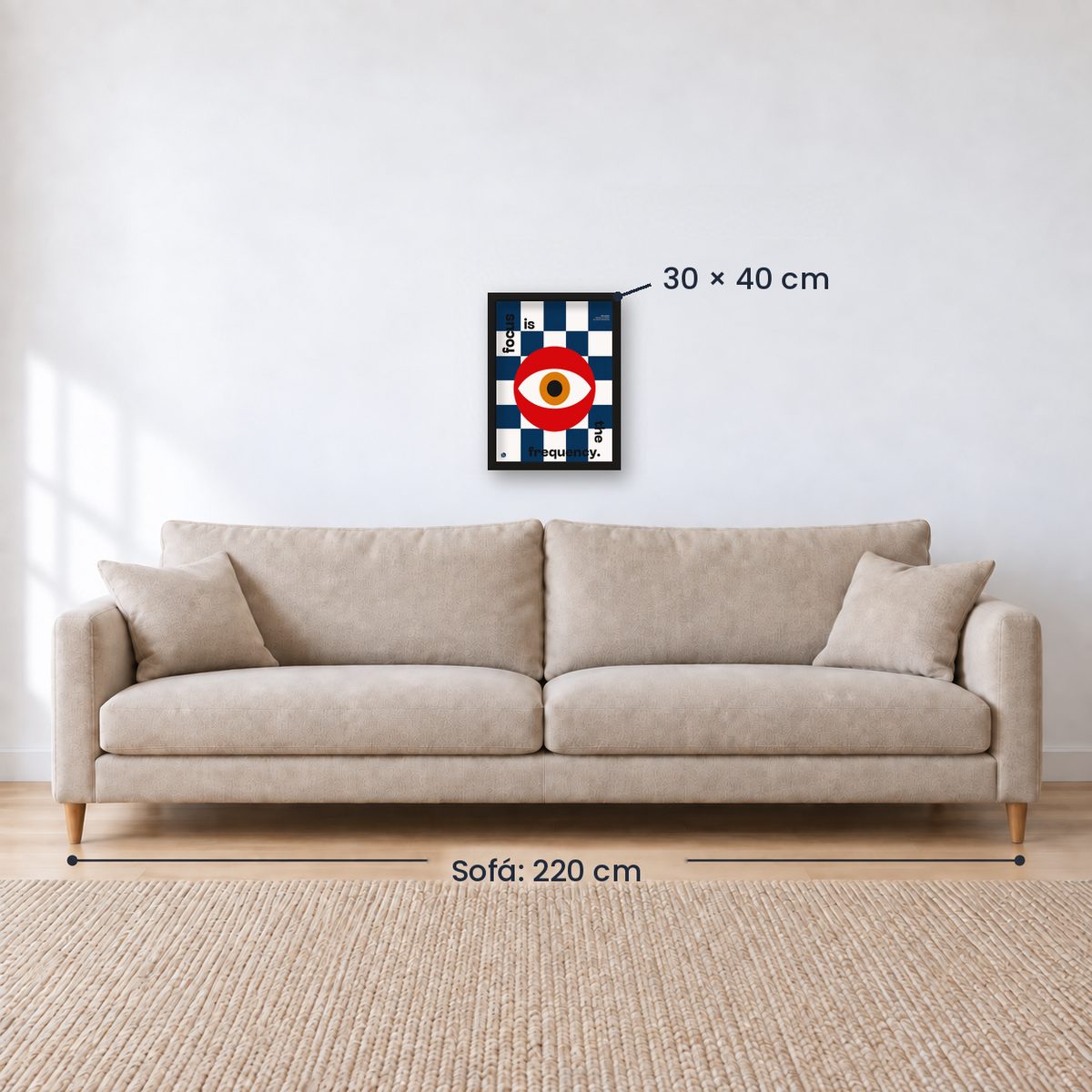 Cuadro Decorativo Typography, Frequency