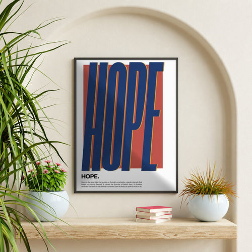 Cuadro Decorativo Typography, Hope