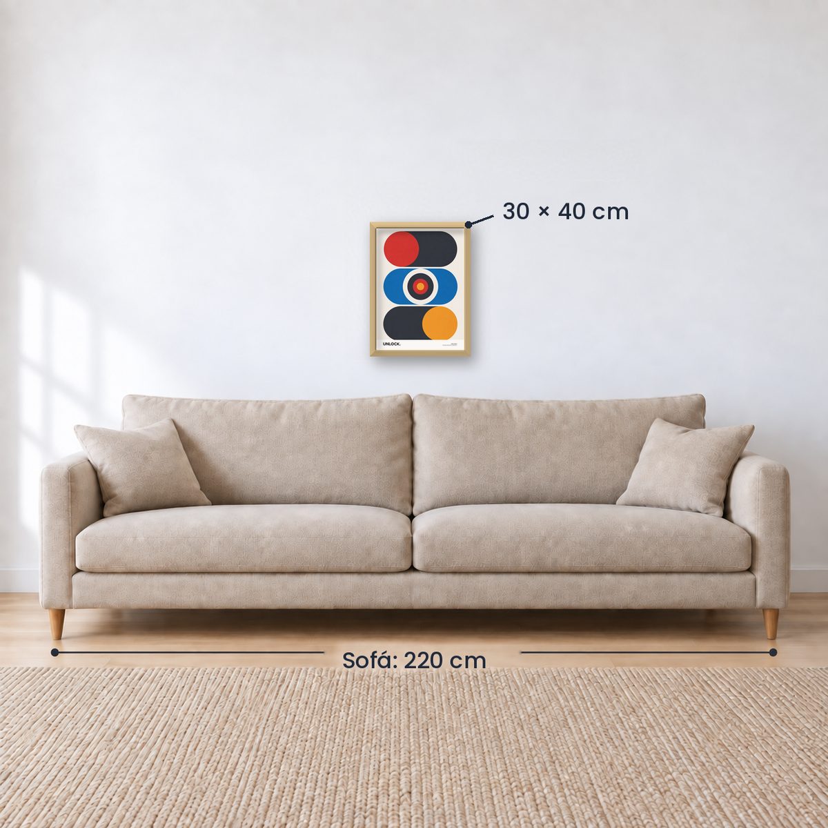 Cuadro Decorativo Typography, Unlock
