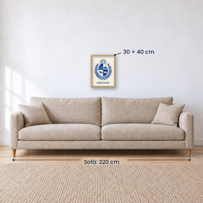 Cuadro Decorativo Uruguay Escudo