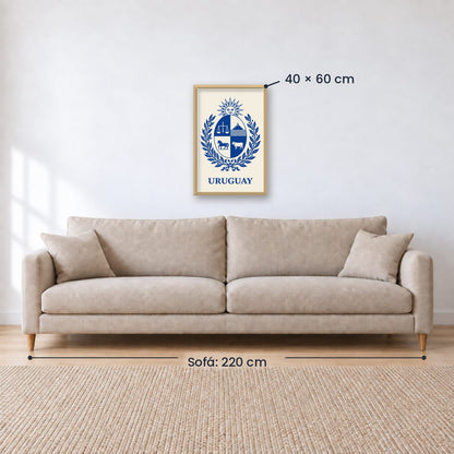 Cuadro Decorativo Uruguay Escudo