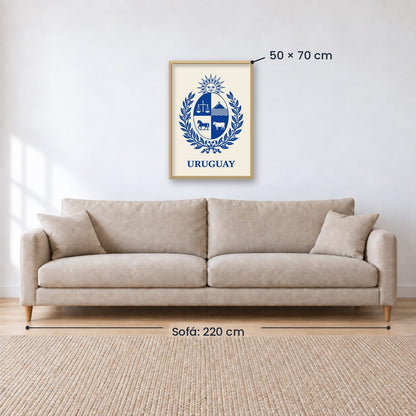 Cuadro Decorativo Uruguay Escudo
