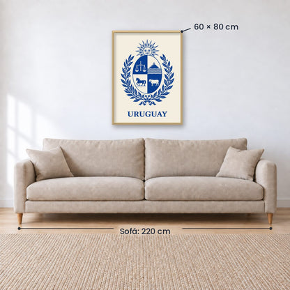 Cuadro Decorativo Uruguay Escudo