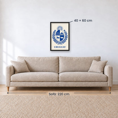 Cuadro Decorativo Uruguay Escudo